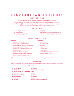 gingerbread house kit