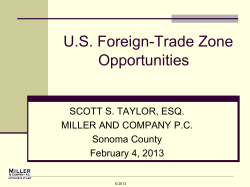 US Foreign Trade Zone Opportunities