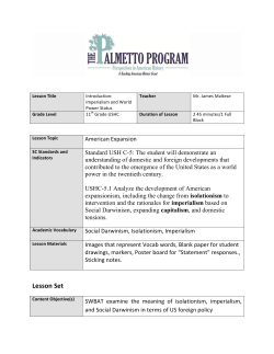 Lesson Plan and Corresponding Materials