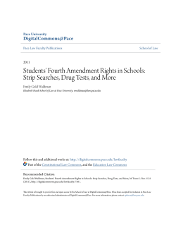 Students` Fourth Amendment Rights in Schools: Strip Searches