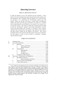 Querying Lawrence - Moritz College of Law