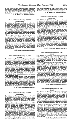 THE LONDON GAZETTE, 27TH OCTOBER 1961 7773