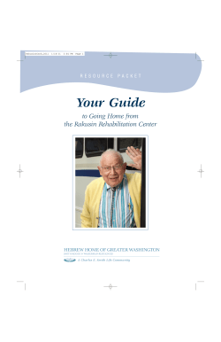 Your Guide - Hebrew Home of Greater Washington