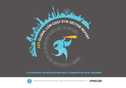2011 Global Low-cost Gym Sector Report