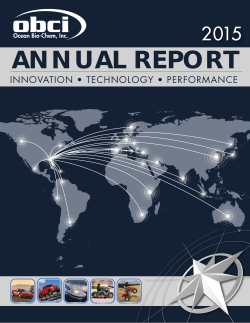 annual report - Ocean Bio Chem Inc.