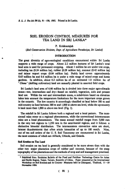 soil erosion control measures for tea land in sri