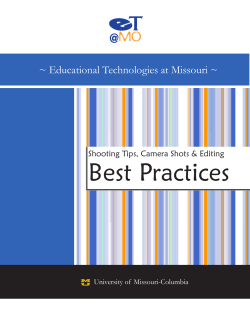 Best Practices - ET@MO - University of Missouri
