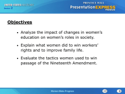 Objectives - Bonneville High School