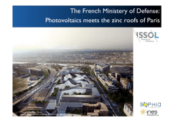 The French Ministery of Defense: Photovoltaics meets the zinc roofs