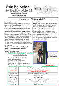 Newsletter 31st March 2017