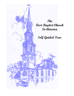 The First Baptist Church In America Self Guided Tour
