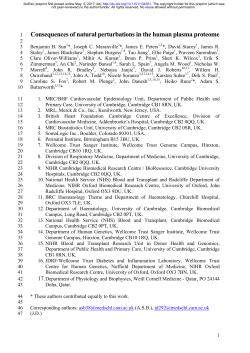 Consequences Of Natural Perturbations In The Human