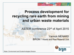 Urban waste - Mineralinfo