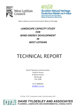 Landscape capacity study for Wind Energy