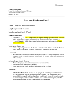 Geography Unit Lesson Plan #3