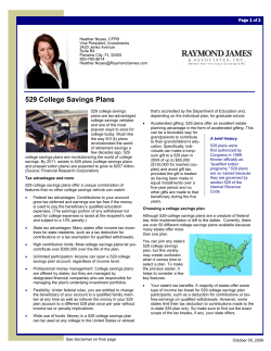 529 College Savings Plans