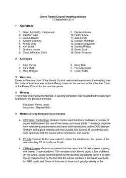 Minutes 13 Sep 2016