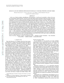 MOLECULAR LINE EMISSION FROM GRAVITATIONALLY
