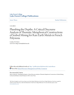 Plumbing the Depths: A Critical Discourse Analysis of Thematic