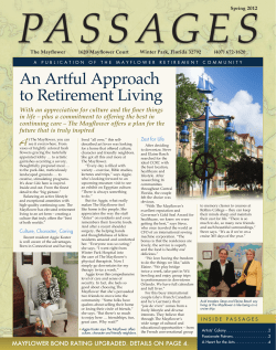 Passages Newsletter - Spring 2012