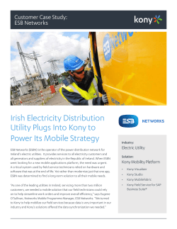 Irish Electricity Distribution Utility Plugs Into Kony to Power Its Mobile