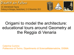 Origami to model the architecture: educational