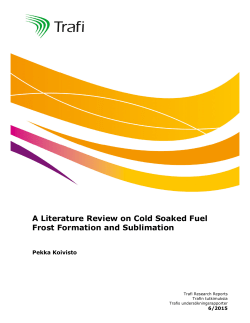 A Literature Review on Cold Soaked Fuel Frost Formation and
