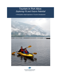Tourism in Port Alice: Fit and Future Potential