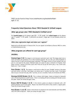 Frequently Asked Questions About YMCA Baseball