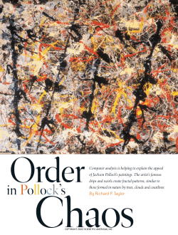 Order in Pollock`s Chaos - UO Blogs