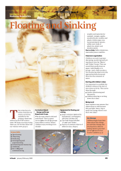 Floating and Sinking