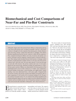 Biomechanical and Cost Comparisons of Near-Far and Pin