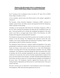 Minutes of the 8th meeting of the Co