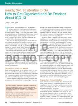 How to Get Organized and Be Fearless About ICD-10
