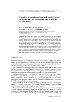 Coupling meteorological and hydrological models for medium