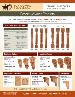 Decorative Wood Products