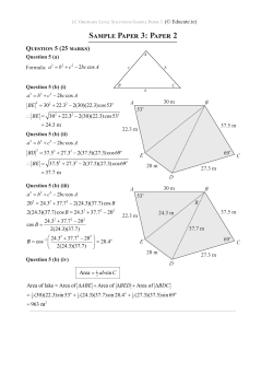 Sample Paper 3: Paper 2