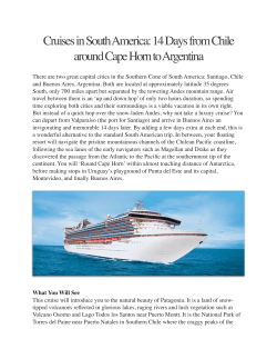 Cruises In South America