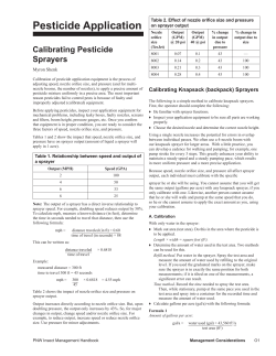 Pesticide Application