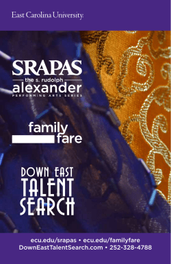 taLEnt sEaRCH - East Carolina University