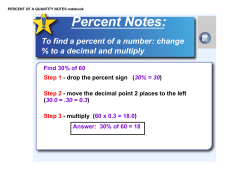 PERCENT OF A QUANTITY NOTES.notebook