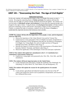 Unit 8 - Overcoming the Past: The Age of Civil Rights