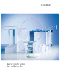 Quartz Glass for Optics Data and Properties - Wilmad
