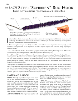 the LACIS Steel&ldquo;Schirren&rdquo; rug hook