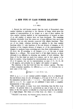 a new type of class number relations