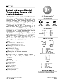 Digital Temperature Sensor with 2-Wire Interface