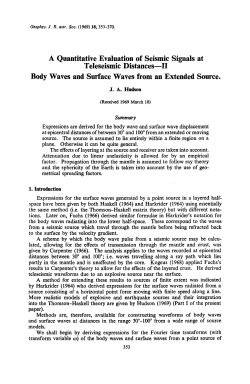 A Quantitative Evaluation of Seismic Signals at Teleseismic