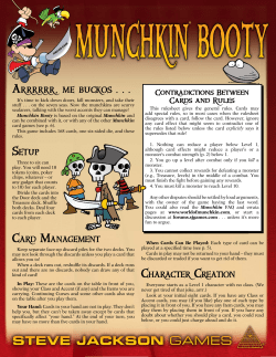Munchkin Booty Rules! - The World of Munchkin