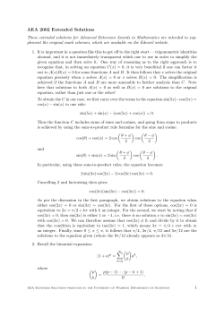 AEA 2002 Extended Solutions