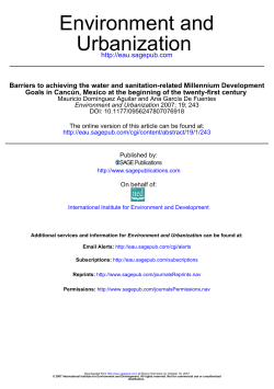 Urbanization Environment and